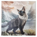Search for black and white cat tiles Siamese