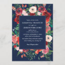 Search for navy blue and coral wedding invitations Modern