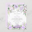 Search for drive through baby shower invitations Watercolor floral