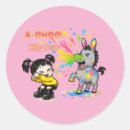 Search for silly cartoon stickers Farm animal