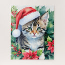 Search for christmas kittens puzzles Cute