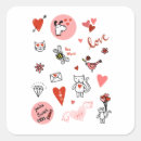 Search for cute cartoon valentines stickers Heart
