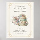 Search for tea welcome party signs Gold