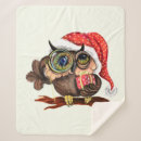 Search for christmas owl blankets Bird