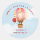 Search for travel thank you stickers Hot air balloon