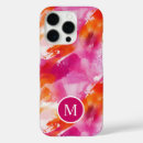 Search for orange pink phone cases Watercolor