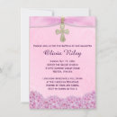 Search for ribbon christening invitations Pink