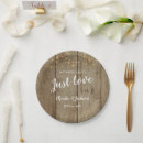 Search for rustic wedding plates String lights