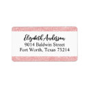 Search for glitter return address labels Girly