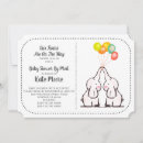 Search for elephant twins baby shower invitations Gender neutral