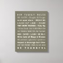 Search for family rules canvas prints House