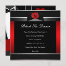 Search for black tie dinner invitations Red