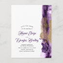 Search for plum gold save the dates Purple