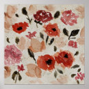 Search for romantic pink posters Watercolor flowers