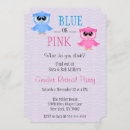Search for owl gender reveal invitations Blue