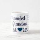 Search for promoted to grandma mugs Heart