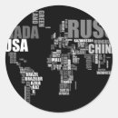 Search for map of the world stickers Continent