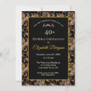 Search for victorian birthday invitations Black