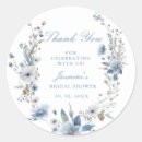 Search for something blue bridal shower stickers Watercolor floral
