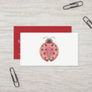 Search for ladybug business cards Lady bugs