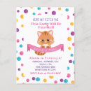 Search for cute kitty and invitations For kids