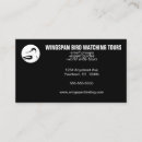 Search for birds watching business cards Black and white