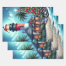 Search for tropical christmas wrapping paper Nautical