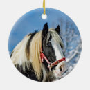 Search for black horse christmas tree decorations Black and white