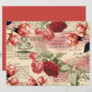 Search for roses scrapbook paper Ephemera