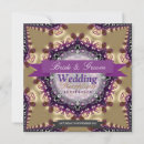 Search for royal purple gold wedding invitations Mediaeval