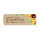 Search for sunflower return address labels weddings Bridal shower
