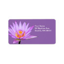 Search for beautiful blooms return address labels Purple