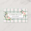 Search for plaid business cards Interior designer