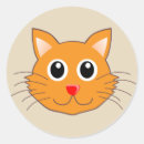 Search for cartoon cat face stickers Feline