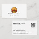 Search for burger business cards Modern