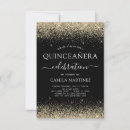 Search for black gold quinceanera invitations Elegant