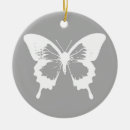 Search for silver butterfly christmas tree decorations White
