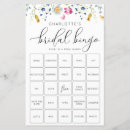 Search for elegant floral bridal shower games Bingo