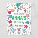 Search for pool birthday cards Under the sea