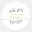Search for stylish modern wedding stickers Botanical