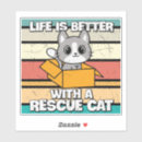 Search for rescue cat stickers Lover
