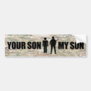 Search for son bumper stickers Military