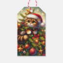 Search for christmas cat gift tags Colourful