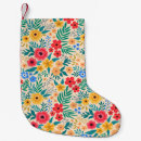 Search for flower christmas stockings Red