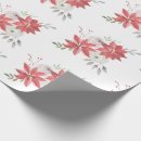 Search for poinsettia wrapping paper Watercolor