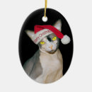 Search for sphynx cat christmas tree decorations Feline