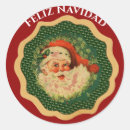 Search for retro santa claus stickers Red
