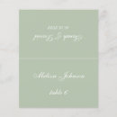 Search for sage place cards Bride and groom names