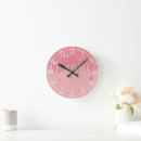 Search for pink drip clocks Glitter