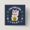 Search for luck square badges Lucky cat